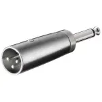 TV, Audio-Video si Foto - Accesorii TV si audio - Cabluri si adaptoare audio - Adaptor XLR la Jack 6.35 mm mono tata Goobay - Infinity.ro