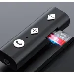 PC, gaming si accesorii - Retelistica - Wireless - Antene retelistica si accesorii - Bluetooth Receptor V4.1 +cititor microSD TF la JACK 3.5 mm cu acumulator RR02-CR BT - Infinity.ro
