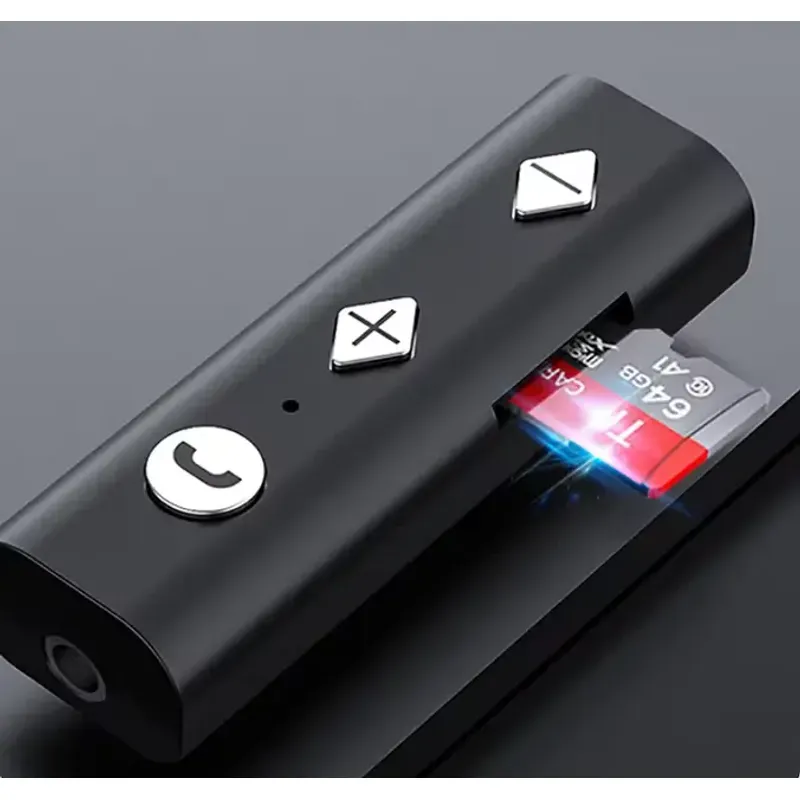 PC, gaming si accesorii - Retelistica - Wireless - Antene retelistica si accesorii - Bluetooth Receptor V4.1 +cititor microSD TF la JACK 3.5 mm cu acumulator RR02-CR BT - Infinity.ro