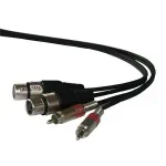 TV, Audio-Video si Foto - Accesorii TV si audio - Cabluri si adaptoare audio - Cablu 2x RCA tata la 2x XLR mama 3m - Infinity.ro