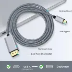 Laptop, Telefoane si Tablete - Telefoane mobile si accesorii - Accesorii Telefoane - Cabluri si adaptoare telefoane - Cablu 8K /60Hz USB3.1 USB-C tata la DisplayPort tata 1.8m - Infinity.ro