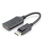 TV, Audio-Video si Foto - Accesorii TV si audio - Cabluri si adaptoare video - Cablu adaptor convertor DisplayPort tata la HDMI mama activ 4K 60Hz 20cm - Infinity.ro