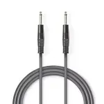 TV, Audio-Video si Foto - Accesorii TV si audio - Cabluri si adaptoare audio - Cablu audio 3m Jack Mono 6.35 mm tata - Jack Mono 6.35 mm tata Nedis - Infinity.ro