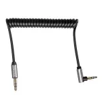 TV, Audio-Video si Foto - Accesorii TV si audio - Cabluri si adaptoare audio - Cablu audio Jack 3.5 mm tata 90 grade - 3.5 mm tata 1.8m BASIC Kruger&Matz - Infinity.ro