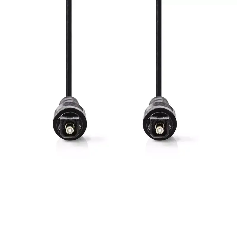 TV, Audio-Video si Foto - Accesorii TV si audio - Cabluri si adaptoare audio - Cablu Audio Optic 1m Toslink tata - Toslink tata 1m negru Nedis - Infinity.ro