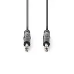 TV, Audio-Video si Foto - Accesorii TV si audio - Cabluri si adaptoare audio - Cablu audio stereo 6.35 mm tata - 6.35 mm tata 5m gri NEDIS - Infinity.ro