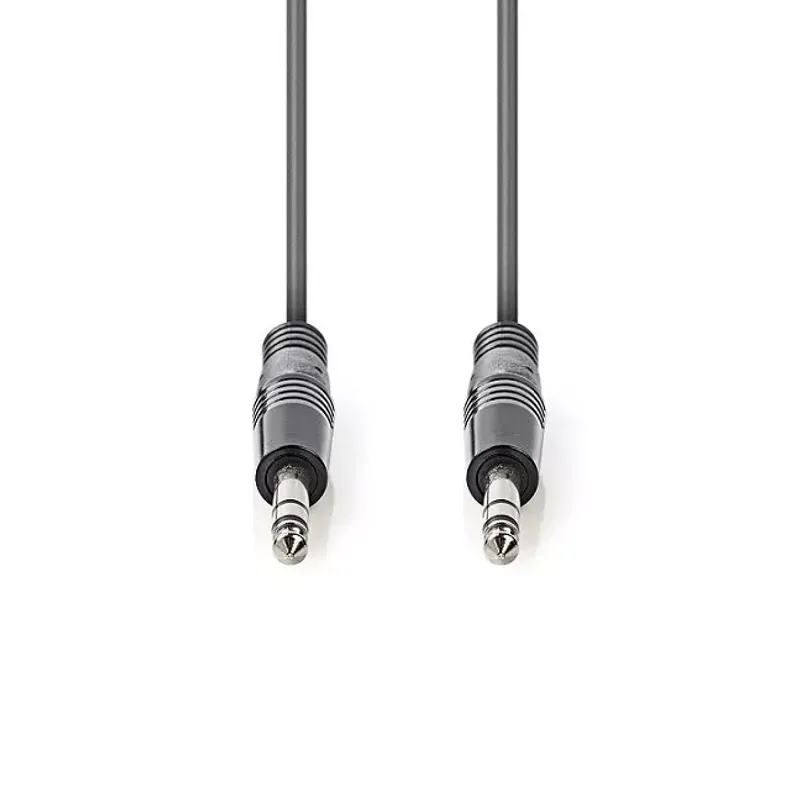 TV, Audio-Video si Foto - Accesorii TV si audio - Cabluri si adaptoare audio - Cablu audio stereo 6.35 mm tata - 6.35 mm tata 5m gri NEDIS - Infinity.ro