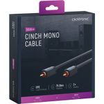TV, Audio-Video si Foto - Accesorii TV si audio - Cabluri si adaptoare audio - Cablu audio-video Profesional 1x RCA tata-tata 10m 75ohm OFC cupru dublu ecaranat AWG24 aurit Clicktronic 70449 - Infinity.ro
