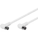 TV, Audio-Video si Foto - Accesorii TV si audio - Cabluri si adaptoare video - Cablu coaxial Profesional cu mufe cotite 5m Goobay - Infinity.ro