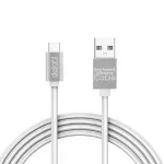 Laptop, Telefoane si Tablete - Telefoane mobile si accesorii - Accesorii Telefoane - Cabluri si adaptoare telefoane - Cablu de date USB type C 1m argintiu cu iluminare LED rosu delight - Infinity.ro