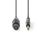 TV, Audio-Video si Foto - Accesorii TV si audio - Cabluri si adaptoare video - Cablu difuzor 1.5mm SPEAKON 2-pini mama - 6.35 mm tata 5m gri Nedis - Infinity.ro