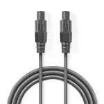 TV, Audio-Video si Foto - Accesorii TV si audio - Cabluri si adaptoare video - Cablu difuzor 2.5mm SPEAKON 2-pini mama 10m gri Nedis - Infinity.ro