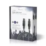 TV, Audio-Video si Foto - Accesorii TV si audio - Cabluri si adaptoare video - Cablu difuzor 2.5mm SPEAKON 2-pini mama 10m gri Nedis - Infinity.ro