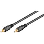TV, Audio-Video si Foto - Accesorii TV si audio - Antene TV si accesorii - Cablu DigitalAudio coaxial S/PDIF 1x RCA - 1x RCA 15m dublu ecranat aurit Goobay 50338 - Infinity.ro