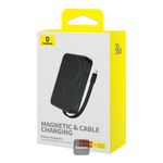 Laptop, Telefoane si Tablete - Telefoane mobile si accesorii - Accesorii Telefoane - Baterii externe - Power bank Baseus Magnetic Mini, 10000mAh, 30W, Negru - Infinity.ro
