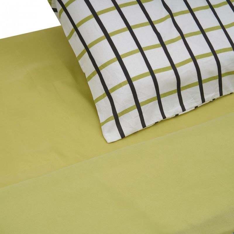 Casa si Gradina - Textile si covoare - Lenjerii de pat - Seturi de lenjerie - Lenjerie de pat pentru 2 persoane, 4 piese, microfibra, Patratele - Infinity.ro