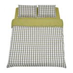 Casa si Gradina - Textile si covoare - Lenjerii de pat - Seturi de lenjerie - Lenjerie de pat pentru 2 persoane, 4 piese, microfibra, Patratele - Infinity.ro