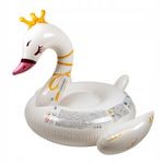Jucarii, Copii si Bebe - Jucarii si jocuri - Jucarii de exterior - Saltele si mingi pentru plaja - Saltea gonflabila, SunClub, lebada, 155 cm, design elegant, alb - Infinity.ro