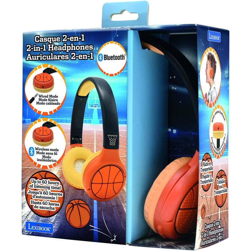 TV, Audio-Video si Foto - Portabile audio - Casti audio - Casti cu bluetooth Lexibook - Basketball - Infinity.ro