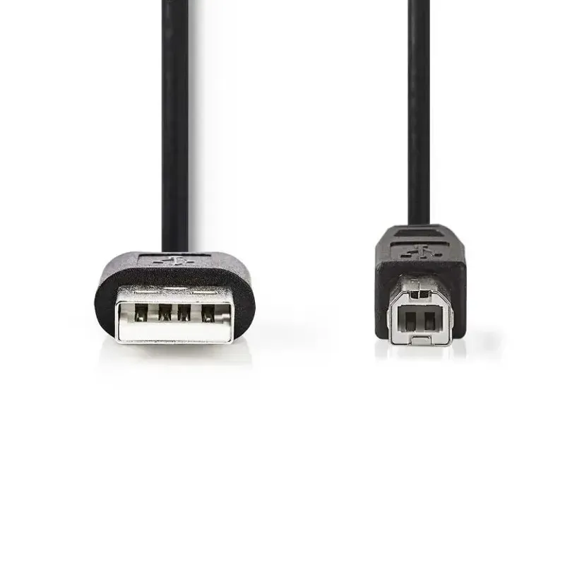 PC, gaming si accesorii - Retelistica - Cabluri si accesorii - Cablu imprimanta USB 2.0 USB-A tata - USB-B tata 3m negru Nedis CCGL60101BK30 - Infinity.ro