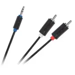 TV, Audio-Video si Foto - Accesorii TV si audio - Cabluri si adaptoare audio - Cablu Jack 3.5 mm la 2x RCA 5m Cabletech - Infinity.ro