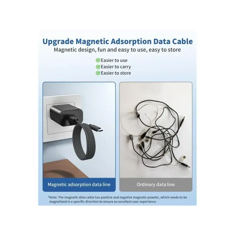 Laptop, Telefoane si Tablete - Telefoane mobile si accesorii - Accesorii Telefoane - Cabluri si adaptoare telefoane - Cablu magnetic date / incarcare USB-C - USB-C Choetech XCC-1054-BK 1.2m PD 100W - Infinity.ro