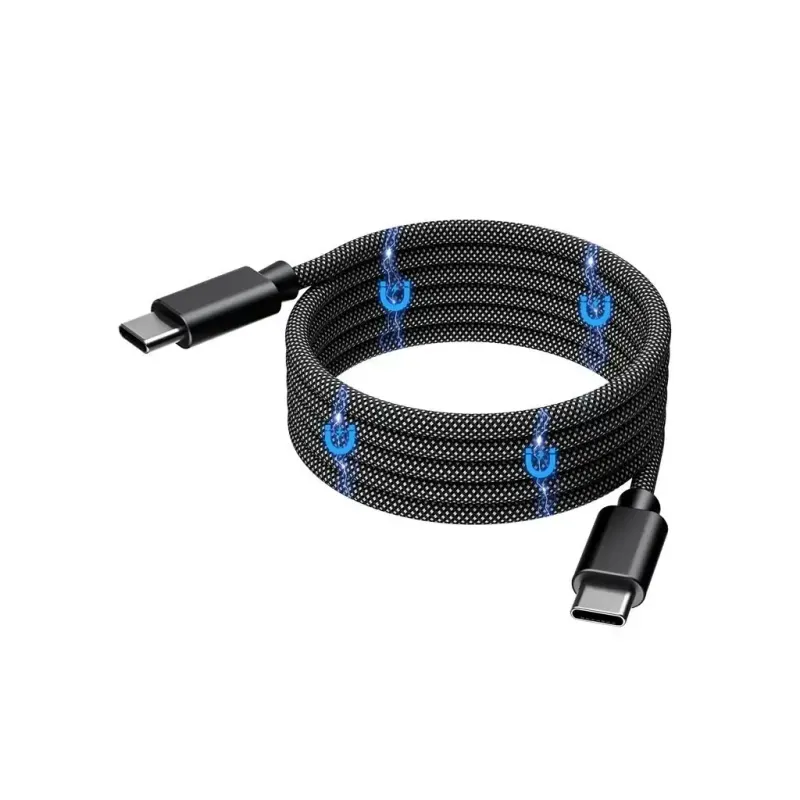 Laptop, Telefoane si Tablete - Telefoane mobile si accesorii - Accesorii Telefoane - Cabluri si adaptoare telefoane - Cablu magnetic date / incarcare USB-C - USB-C Choetech XCC-1054-BK 1.2m PD 100W - Infinity.ro