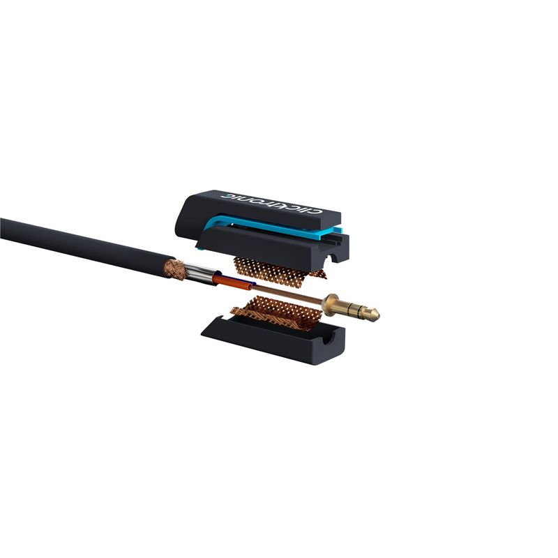 TV, Audio-Video si Foto - Accesorii TV si audio - Cabluri si adaptoare audio - Cablu prelungitor audio Profesional Jack 3.5 mm 3m mama-tata stereo OFC cupru dublu ecaranat fara oxigen Clicktronic 70488 - Infinity.ro