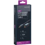 TV, Audio-Video si Foto - Accesorii TV si audio - Cabluri si adaptoare audio - Cablu prelungitor audio Profesional Jack 3.5 mm 5m mama-tata stereo OFC cupru dublu ecaranat fara oxigen Clicktronic 70489 - Infinity.ro