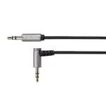 TV, Audio-Video si Foto - Accesorii TV si audio - Cabluri si adaptoare audio - Cablu prelungitor Jack 3.5 mm la 3.5 90 grade 1m Profesional Kruger&Matz - Infinity.ro
