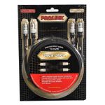 TV, Audio-Video si Foto - Accesorii TV si audio - Cabluri si adaptoare audio - Cablu RCA mufa tata x2 din ambele parti 1.8m negru PROLINK TCV4270-1.8 - Infinity.ro