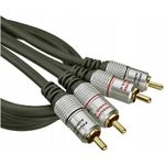 TV, Audio-Video si Foto - Accesorii TV si audio - Cabluri si adaptoare audio - Cablu RCA mufa tata x2 din ambele parti 1.2m negru PROLINK TCV4270-1.2 - Infinity.ro