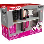 Jucarii, Copii si Bebe - Jucarii si jocuri - Jucarii de rol - Seturi de curatenie copii si accesorii - Kit de styling, Casdon, Dyson, roz si gri, pentru copii peste 3 ani - Infinity.ro