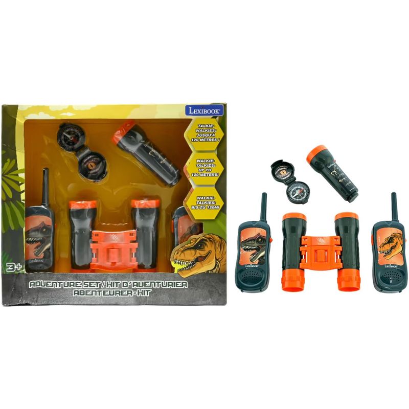 Jucarii, Copii si Bebe - Jucarii si jocuri - Jucarii & jocuri educative - Laptopuri, tablete si gadget-uri copii - Set de joaca Lexibook Adventure - Dinozauri, cu statii emisie-receptie - Infinity.ro