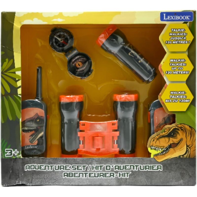 Jucarii, Copii si Bebe - Jucarii si jocuri - Jucarii & jocuri educative - Laptopuri, tablete si gadget-uri copii - Set de joaca Lexibook Adventure - Dinozauri, cu statii emisie-receptie - Infinity.ro