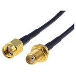 PC, gaming si accesorii - Retelistica - Cabluri si accesorii - Cablu SMA mama-tata 50 ohm 1m negru BQ CABLE SMA-SMF/50/1 - Infinity.ro