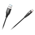 Laptop, Telefoane si Tablete - Telefoane mobile si accesorii - Accesorii Telefoane - Cabluri si adaptoare telefoane - Cablu USB - USB Type C 0.5m negru panzat REBEL - Infinity.ro