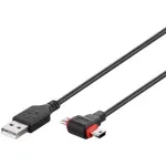 Laptop, Telefoane si Tablete - Telefoane mobile si accesorii - Accesorii Telefoane - Cabluri si adaptoare telefoane - Cablu USB 2.0 A tata - micro USB/mini USB mini B tata 1m Goobay - Infinity.ro