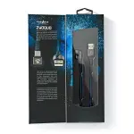 Laptop, Telefoane si Tablete - Telefoane mobile si accesorii - Accesorii Telefoane - Cabluri si adaptoare telefoane - Cablu USB 2.0 A tata - USB Type C tata conector gaming 180 2m NEDIS - Infinity.ro