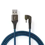 Laptop, Telefoane si Tablete - Telefoane mobile si accesorii - Accesorii Telefoane - Cabluri si adaptoare telefoane - Cablu USB 2.0 A tata - USB Type C tata conector gaming 180 2m NEDIS - Infinity.ro