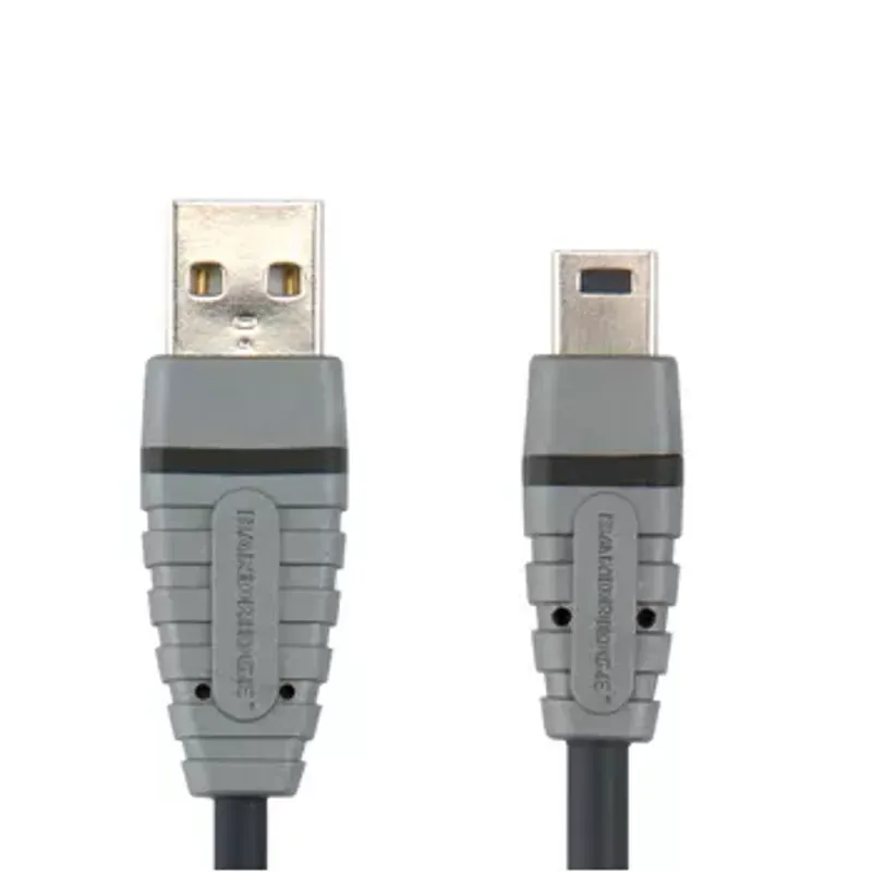 Laptop, Telefoane si Tablete - Telefoane mobile si accesorii - Accesorii Telefoane - Cabluri si adaptoare telefoane - Cablu USB 2.0 USB A tata - USB Mini 5-pini tata 2metri Bandridge - Infinity.ro