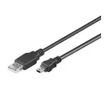 Laptop, Telefoane si Tablete - Telefoane mobile si accesorii - Accesorii Telefoane - Cabluri si adaptoare telefoane - Cablu USB la mini USB 1.5m Goobay - Infinity.ro