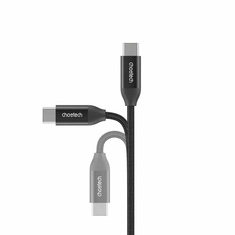 Laptop, Telefoane si Tablete - Telefoane mobile si accesorii - Accesorii Telefoane - Cabluri si adaptoare telefoane - Cablu USB type C - USB type C PD 240W 2m negru textil Choetech XCC-1036-BK - Infinity.ro