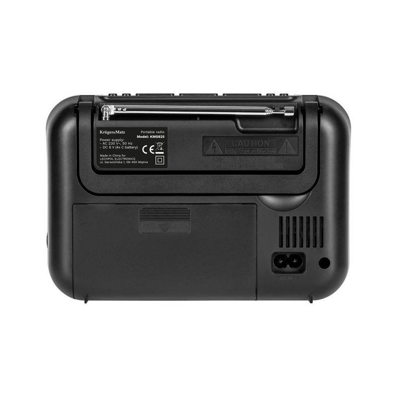 TV, Audio-Video si Foto - Portabile audio - Radio - Radio analog portabil, Kruger&Matz, 5W, Negru - Infinity.ro