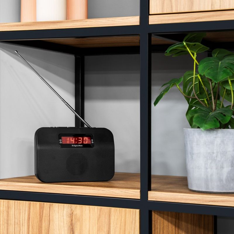 TV, Audio-Video si Foto - Portabile audio - Radio - Radio analog portabil, Kruger&Matz, 5W, Negru - Infinity.ro
