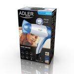 Ingrijire personala si Cosmetice - Aparate & accesorii ingrijire personala - Hair styling - Uscatoare de par - Uscator de par de voiaj, Pliabil, 1200 W, 2 trepte de putere, Alb/Albastru - Infinity.ro