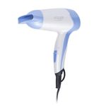 Ingrijire personala si Cosmetice - Aparate & accesorii ingrijire personala - Hair styling - Uscatoare de par - Uscator de par de voiaj, Pliabil, 1200 W, 2 trepte de putere, Alb/Albastru - Infinity.ro