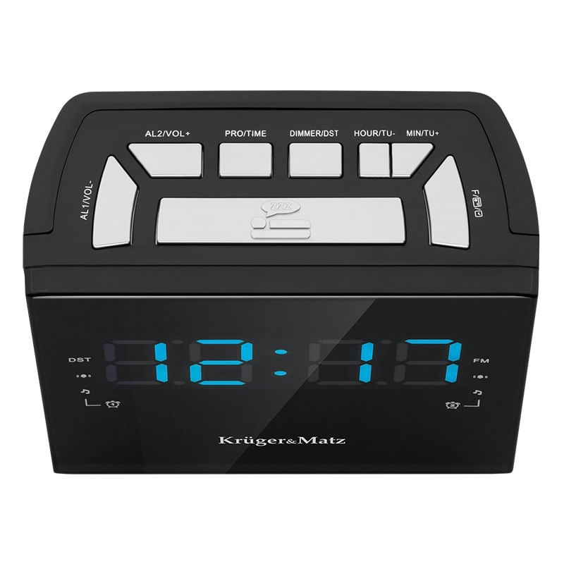 TV, Audio-Video si Foto - Portabile audio - Radio - Radio FM cu ceas desteptator Kruger&Matz KM0821 Afisaj LED - Infinity.ro