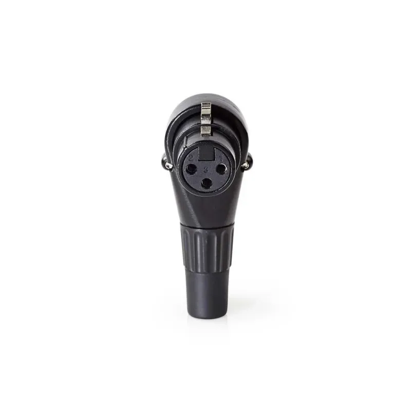 PC, gaming si accesorii - Retelistica - Cabluri si accesorii - Conector XLR 3-pini mama 90 grade negru Nedis COTP15903BK - Infinity.ro