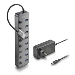 PC, gaming si accesorii - Retelistica - Hub-uri - HUB USB 3.0 NGS iHub8 cu 8 porturi si alimentator HUB-IHUB8-NGS - Infinity.ro